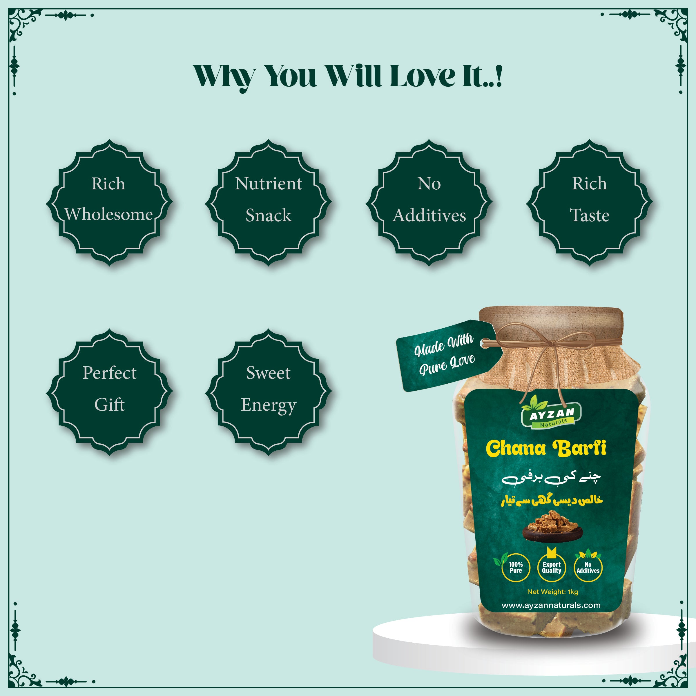 Chana Barfi – Classic Chana Barfi in Desi Ghee | 100% Natural