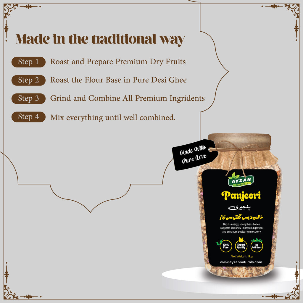 Pure Desi Ghee Panjeeri – Premium Energy & Strength Formula | 100% Natural