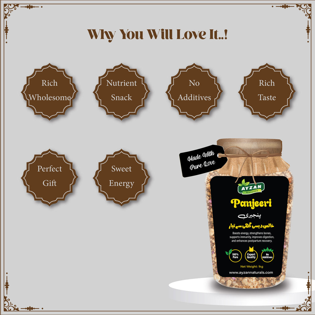 Pure Desi Ghee Panjeeri – Premium Energy & Strength Formula | 100% Natural