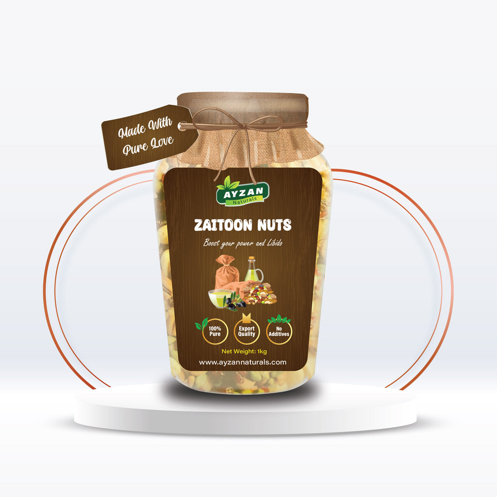 Premium Zaitoon Nuts – Olive Oil Infused Energy & Vitality Blend | 100% Pure
