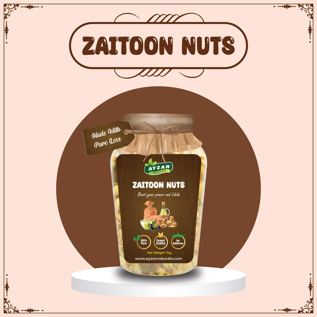 Premium Zaitoon Nuts – Olive Oil Infused Energy & Vitality Blend | 100% Pure