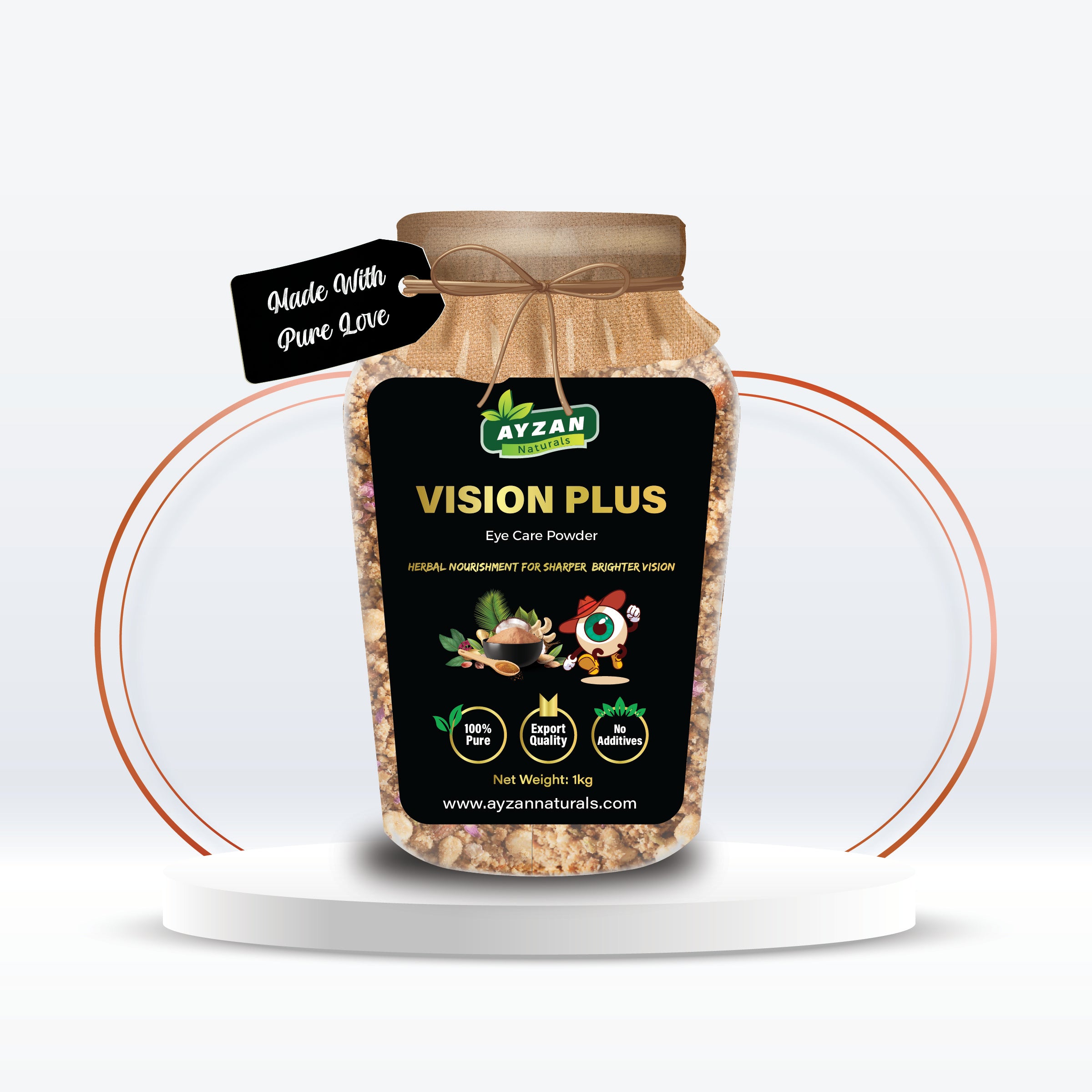 Vision Plus – Premium Organic Eye Care Powder for Sharper, Brighter Vision | 100% Natural